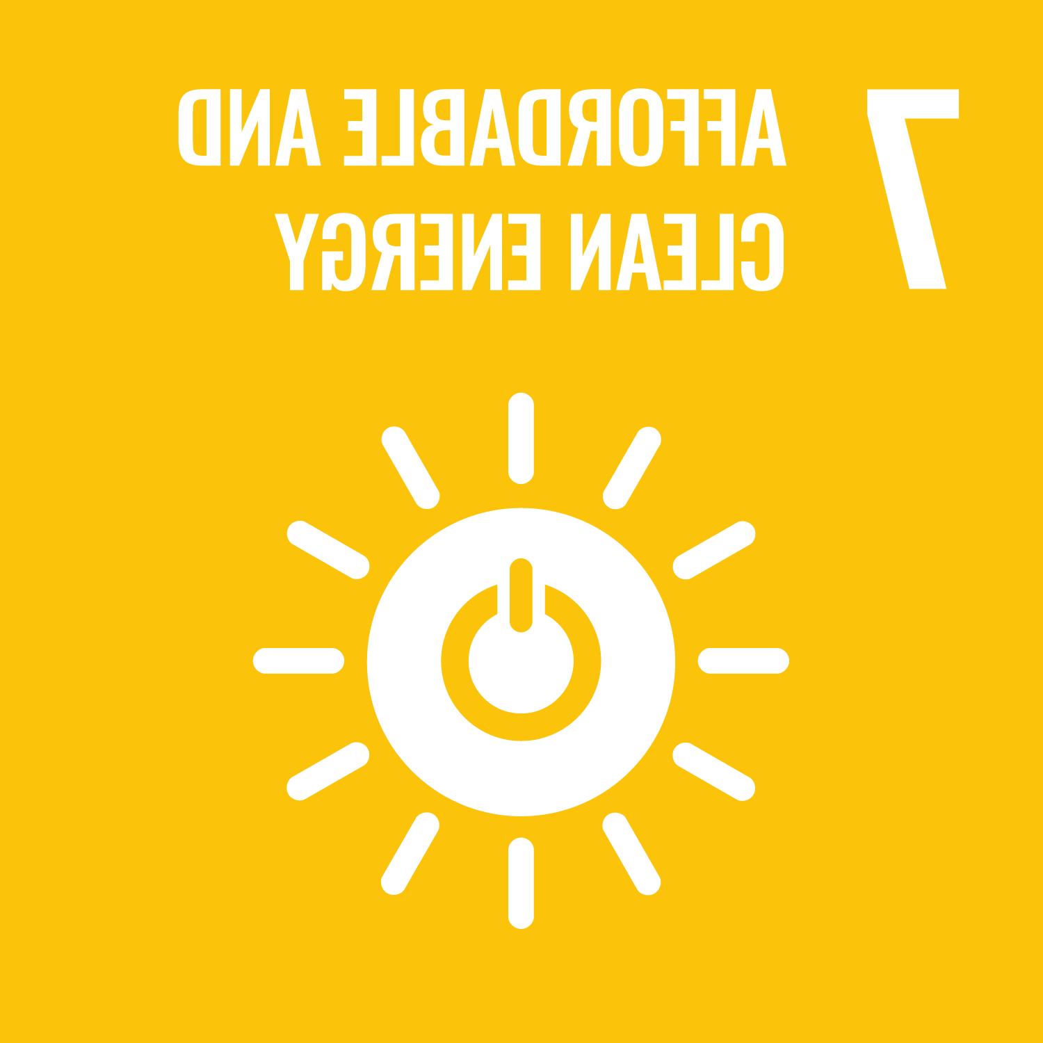 United 赌博平台's 17 Sustainable Development Goals: Goal Number 7: Affordable and Clean Energy